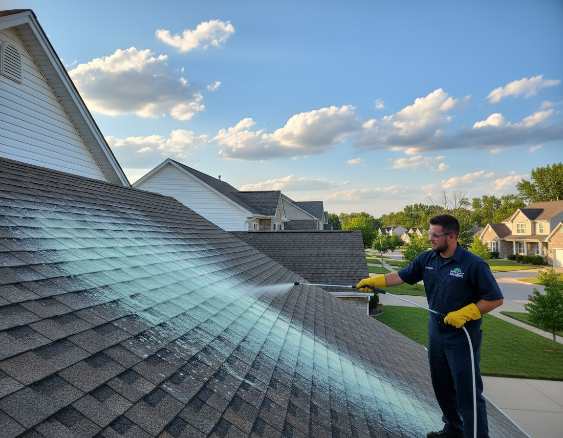 Soft Washing Roofs in Hilliard OH The Safe Way